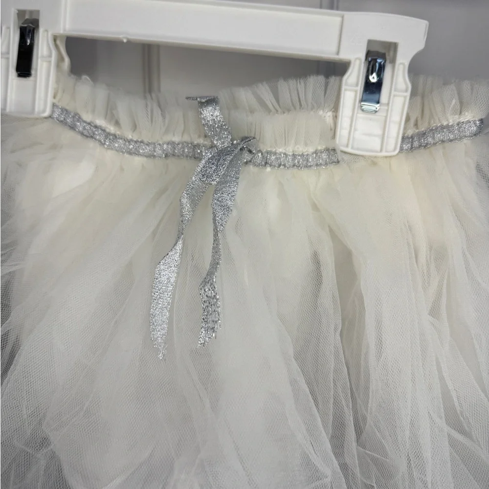 Carter’s 2T Girls White & Silver Tulle Skirt
